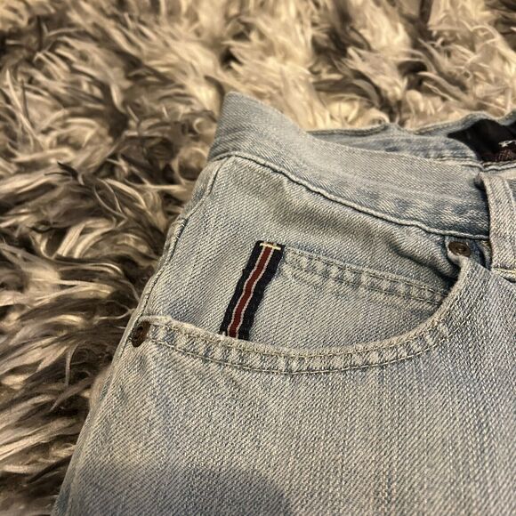 Vintage Y2K Phat FarmBlue Jean Shorts Jorts Grunge Skater Baggy Size 30 Mens - Picture 3 of 12